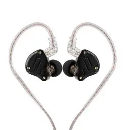Produktbild: LINSOUL KZ ZS10 Pro, 4BA+1DD 5 Treiber In-Ear-Monitor, HiFi Kabelgebundene Ohrhörer, Gaming-Kopfhörer, Hybrid IEM Kopfhörer, 2-poliges abnehmbares Kabel(Mit Mic,Dark Schwarz)