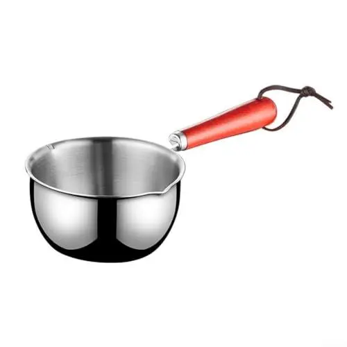 Produktbild: Lioaeust Edelstahl-Ölpfanne, Milchtopf für heiße Soßen, kleiner Topf, zum Kochen von Buttern, für Induktions-, Gas- oder Elektroherde (300 ml)