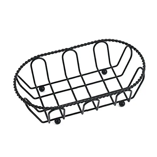 Produktbild: Lioaeust Mini-Pommes Frites-Halter, kreativer Pommes-Korb, Lebensmittel-Eimer, Snack-Chips-Behälter, Geschirr, Lebensmittel-Präsentationskörbe (oval)
