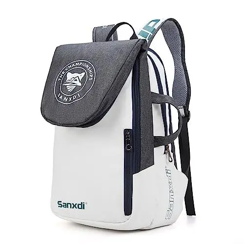 Produktbild: Lioaeust Tennisrucksack, Tennis-Paddel-Rucksack, Squash, Badmintonschläger, Tasche, Schläger, Tragetasche für Tennis, Racquetball, Squash (A)