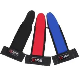 Produktbild: LIOOBO 3 Stücke Einfingerhandschuh Angeln Schutzhandschuh Fischer Casting Handschuh rutschfeste (rot, blau und schwarz)