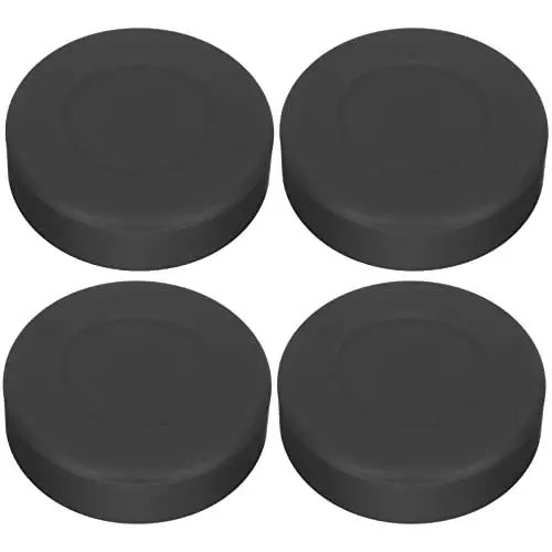 Produktbild: Verbessern Sie Ihr Hockeytraining mit LIOOBO 4PCS Gummihockey Pucks - Perfekte Übungsvorräte für Eishockey