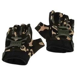 Produktbild: LIOOBO Fahrradhandschuhe Kids Sports Half Finger Bergsteigen Handschuhe für Kinder Outdoor Army Green 1Paar