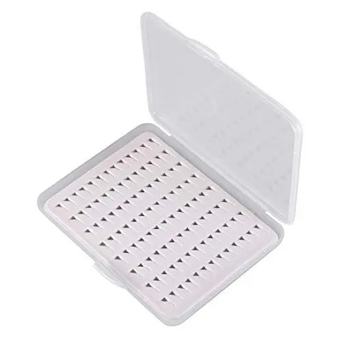 Produktbild: LIOOBO Fliegenbox Angeln Fischhaken Köder Aufbewahrungsbox Kunststoff Angelköder Box für Angel Zubehör S (Klar)