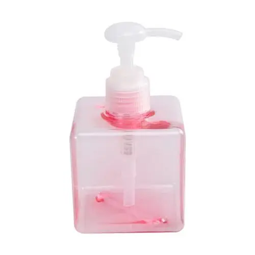 Produktbild: LIOOBO Nachfüllbare Quadratische Pumpflasche 1-8 l Für Flüssigseife - Shampoo Und Kosmetik – Transparenter Spender Für Lotionen Und Pflegeprodukte Einfach Nachzufüllen Und Ideal Für Den