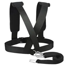 Produktbild: LIOOBO Sprintgurt Fitness Widerstandsbänder Trainingsseil Schultergurt Widerstandstraining Schnelligkeitstraining für Laufen Krafttraining Bodybuilding