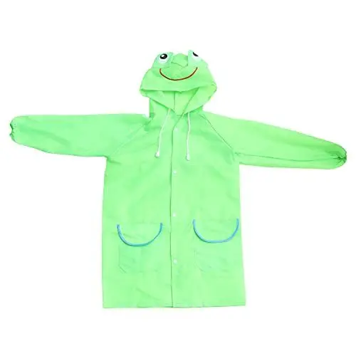 Produktbild: LIOOBO Unisex Kinder Regenponcho Faltbar Regenjacke mit entenmuster Kapuze wasserdichte Regenjacke Regen Poncho Camping wandern Angeln zubehör Cartoon Regenmantel für Kinder höhe 80-130 cm (gelb)