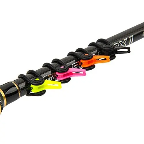Produktbild: Lioobo 4 Stück Angelruten Haken Keepers Secure Premiun Easy Safety Holder Köderhalter Angelzubehör Haken Schutz Köder Jighaken