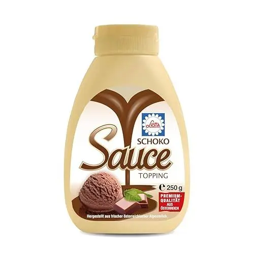 Produktbild: Liotta Schoko Dessert Sauce 250g - Sirup, Topping, Fruchtsauce - Ideal als Topping für Kaffee, Eis und Desserts