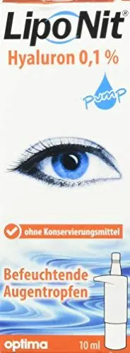 Produktbild: Liponit Augentropfen pump 0,1% Hyaluron, 1er Pack(1 x 10 ml)