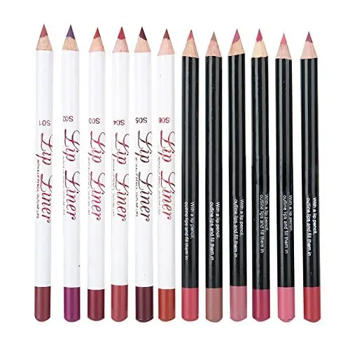 Produktbild: Lippenkonturenstift, gleichmäßiges, sanft formendes Lipliner-Set, weich, zur Vergrößerung der Lippen für das tägliche Make-up