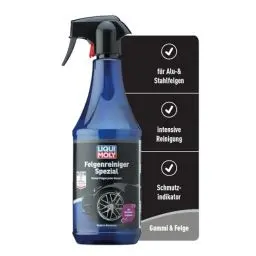 Produktbild: LIQUI MOLY Felgenreiniger Spezial, Art.-Nr.: 1597 1 L Auto Felgenreiniger für Alufelgen & Stahlfelgen Felgenpflege für Auto und Motorrad Felgenspray zur Felgen-Reinigung säurefrei & schonend