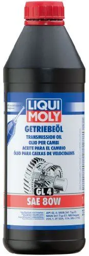 Produktbild: LIQUI MOLY Getriebeöl (GL4) SAE 80W | 1 L | Getriebeöl | Hydrauliköl | Art.-Nr.: 1020
