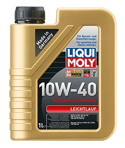 Produktbild: LIQUI MOLY Leichtlauf 10W-40 | 1 L | Synthesetechnologie Motoröl | Art.-Nr.: 1317, farblos