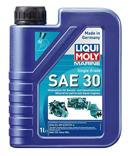 Produktbild: LIQUI MOLY Marine Single Grade SAE 30 | 1 L | Boot mineralisches Motoröl | Art.-Nr.: 25065