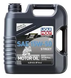 Produktbild: LIQUI MOLY Motorbike 4T 15W-50 Street | 4 L | Motorrad Synthesetechnologie Motoröl | Art.-Nr.: 1689