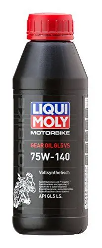 Produktbild: LIQUI MOLY Motorbike Gear Oil 75W-140 (GL5) | 500 ml | Motorrad Getriebeöl | Art.-Nr.: 3072, farblos