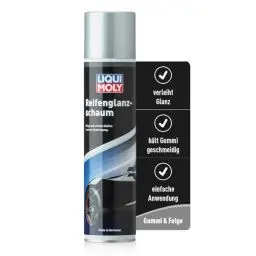 Produktbild: LIQUI MOLY Reifenglanzschaum | 400 ml | Autopflege | Lackpflege | Art.-Nr.: 1609, farblos