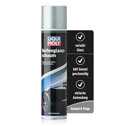 Produktbild: LIQUI MOLY Reifenglanzschaum | 400 ml | Autopflege | Lackpflege | Art.-Nr.: 1609, farblos