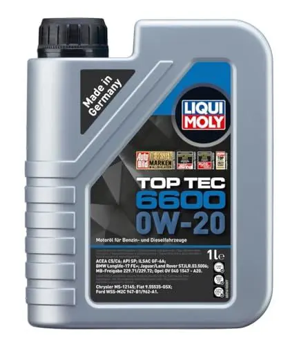 Produktbild: LIQUI MOLY Top Tec 6600 0W-20 | 1 L | Synthesetechnologie Motoröl | Art.-Nr.: 21440
