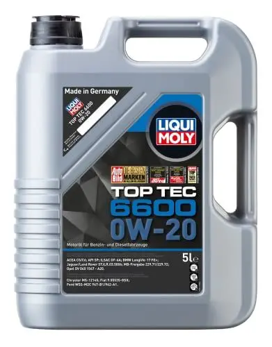 Produktbild: LIQUI MOLY Top Tec 6600 0W-20 | 5 L | Synthesetechnologie Motoröl | Art.-Nr.: 21441