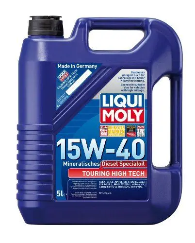 Produktbild: LIQUI MOLY Touring High Tech Diesel Specialoil 15W-40 | 5 L | mineralisches Motoröl | Art.-Nr.: 1073