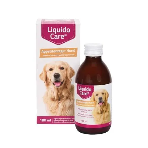 Produktbild: LiquidoCare Appetitanreger Hund, Tonikum bei Appetitlosigkeit und Untergewicht in der Rekonvaleszenz, Diät Ergänzungsfuttermittel 180ml