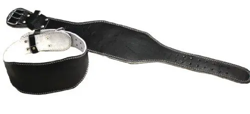 Produktbild: LISARO Gewichthebergürtel mit 15cm Rückenbereite, aus Leder, Verstellbar Löcher Krafttraining Trainingsgürtel, Powerlifiting Bodybuilding Gewichtheber Belt für Damen und Herren Gr. XL