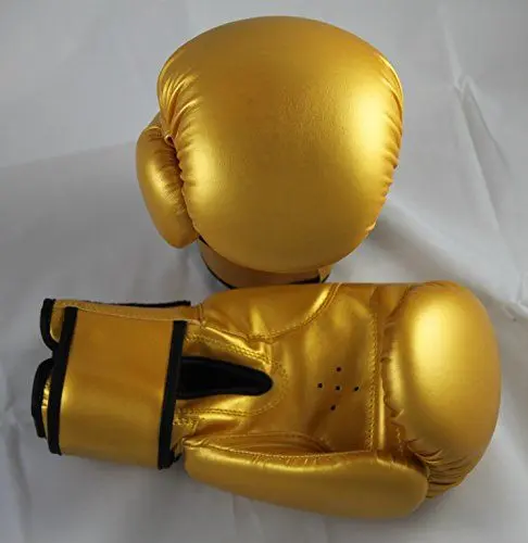 Produktbild: Lisaro Boxhandschuhe aus Kunstleder Farbe: Gold 10 oz (Gold)