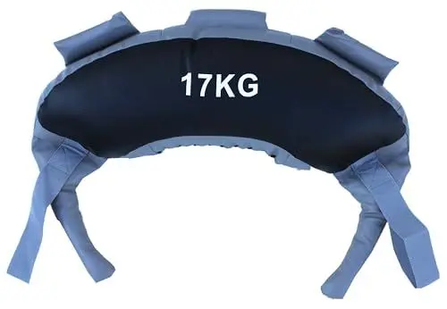 Produktbild: Lisaro Gewichtssack für Fitness Krafttraining, gefüllten Gladiatorbag, Power Bag, Ideal für Viele Functional Training Running Rucking Strongman Lifting Workout Trainingsbag 17 kg