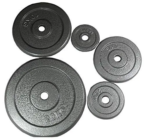 Produktbild: Lisaro Hantelscheiben | aus Guss | 1,25-20kg - 30/31mm Bohrung | Hantelscheibe/Gewichtsscheibe | Bodybuildung | 2x 1,25kg