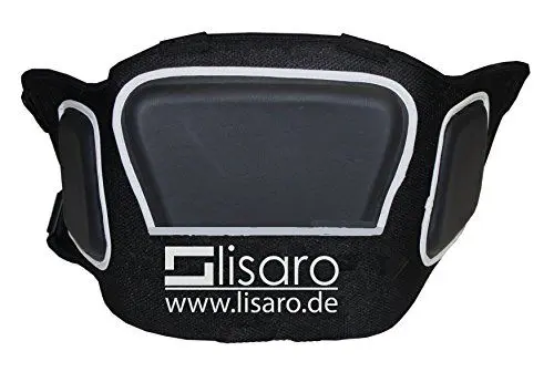 Produktbild: Lisaro Belly Protector aus PU-Leder, Kampfsport Muay Thai Bauchprotector, Körperschutz, Bauch Schutz, MMA