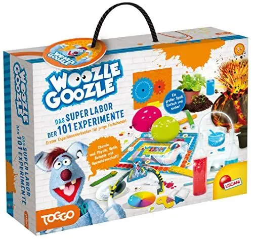 Produktbild: Lisciani - WOOZLE GOOZLE - Das Superlabor der 101 Experimente - Für Kinder ab 8 Jahren - Experimentierset für Anfänger und Kinder - Bildungsspiel - Konzentration
