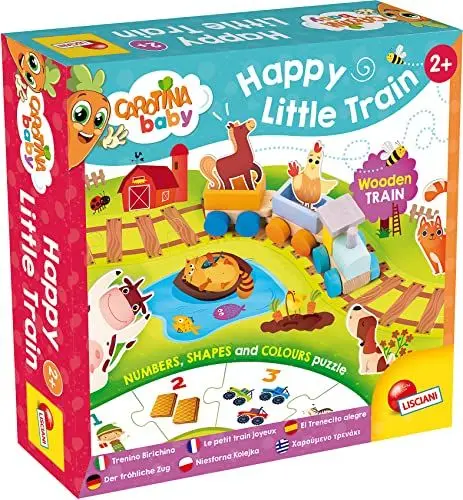 Produktbild: Liscianigiochi EX84005 Lernspiel Baby Holzzug, Mehrfarbig