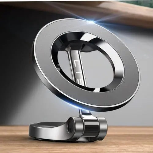 Produktbild: LISEN Handyhalterung Auto für Magsafe Autohalterung - (360° Faltbar) Handyhalterung Auto Magnet (24X N52), Magnetische Handy Halterung Auto für iPhone 16 Pro Max 15 14 13 12