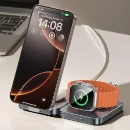 Produktbild: LISEN für 3 in 1 Wireless Charger Ladestation Apple Watch und iPhone für Apple iPhone 16 15 Pro Max zubehör AirPods Max Pro 3 Ladestation für iPhone 16 15 Pro Max AirPods 4 3 Pro 2 Apple Watch 10 9