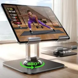 Produktbild: LISEN für iPad Tablet Ständer, Verstellbarer Tablet Halterung Tisch Büro Zubehör Super Stabil Universal Schreibtisch Zubehör für Tablet Halterung iPad Pro Air Samsung Lenovo und Alle Geräte