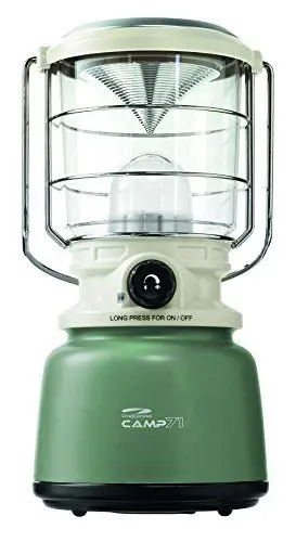 Produktbild: LiteXpress Camp 71 Retro Campinglaterne, 24 Hochleistungs-LED, 3 Farbtemperaturen, bis zu 1000 Lumen, grün/schwarz, LXL907078B