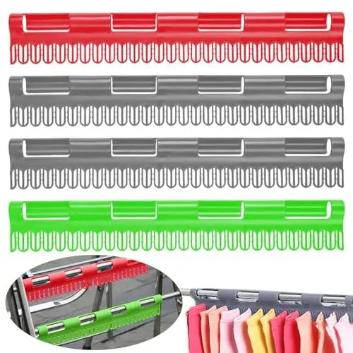 Produktbild: Lithyc 4er-Pack Sockentrockner Zum AufhäNgen,WäScheaufhäNger, Kleinteilehalter FüR WäSchestäNder,An Der Wand HäNgende, Sonnentrocknende Sockenklammer,Geeignet für Socken, HandtüCher, Handschuhe