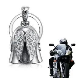 Produktbild: Lithyc Biker Bell Motorrad GlöCkchen - Guardian Bell Motorrad - Guardian Biker Bell - Geeignet FüR MotorräDer,FahrräDer,Punk-Stil,Knackige Klingeln,Leicht und Tragbar,Glocke Kann Viel GlüCk Bringen