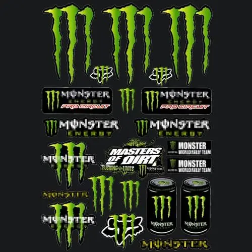 Produktbild: Lithyc MTB Sticker - Motorrad und Moped Aufkleber - Für Kawasaki, Helme, Motorräder, Skateboards, Dirtbikes (A4004)