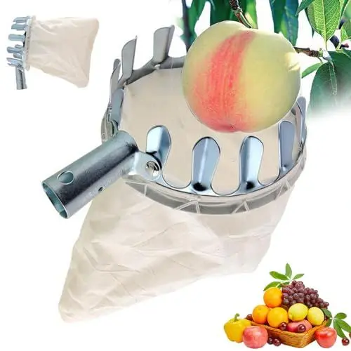 Produktbild: Lithyc ObstpflüCkmaschine - äPfelpflüCker - ObstpflüCker mit Stoffbeutel，Arbeitssparendes ObstpflüCkwerkzeug füR die Ernte Von äPfeln, Kirschen, Birnen und Pfirsichen