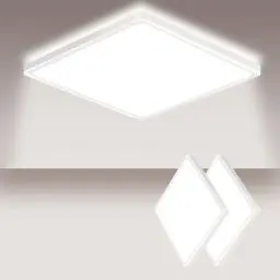 Produktbild: litren LED Deckenleuchte Flach Led Lampen 18W 1800lm 4000K Neutralweiß mit Hinterleuchtung Modern Ultraslim Deckenbeleuchtung Panel Deckenlampe Badezimmer Schlafzimmer Küche Keller Flur Balkon-Ø22CM