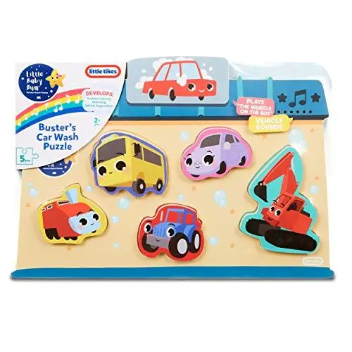 Produktbild: Little Baby Bum - Holzpuzzle Fahrzeuge, Steckpuzzle mit Soundfunktion für Kinder