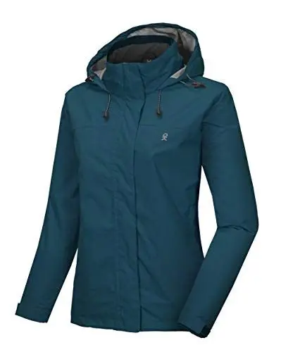 Produktbild: Little Donkey Andy Damen wasserdichte Regenjacke Leichte atmungsaktivem Regenjacke für Outdoor-Windbreaker zum Wandern, Reisen Dunkelblau S
