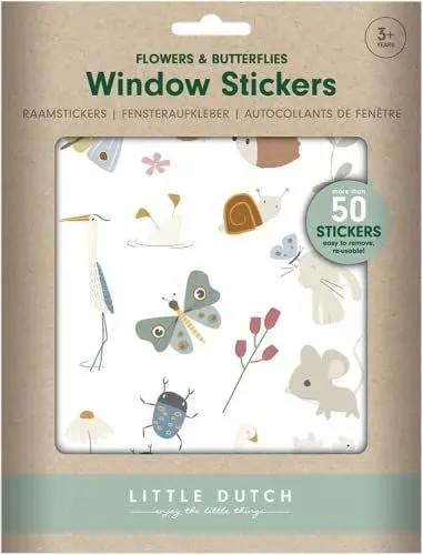 Produktbild: Little Dutch 120051 Fensteraufkleber/Sticker - Flowers & Butterflies