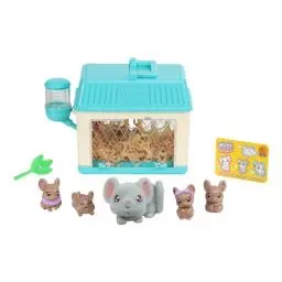 Produktbild: Little Live Pets Mama Surprise Mini Maus-Spielset: Lil‘ Mouse·· die Mäuse-Mama bekommt 2,3 oder 4 Babys, Mama Surprise im Miniformat, wiederholbares Spielemuster