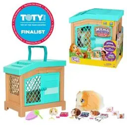 Produktbild: Little Live Pets – Mama Surprise | Interaktives Mama-Meerschweinchen mit Stall und 3 Überraschungsbabys. Über 20 Geräusche und Reaktionen, Spielmuster wiederholbar, 5 Jahre / 60 Monate#