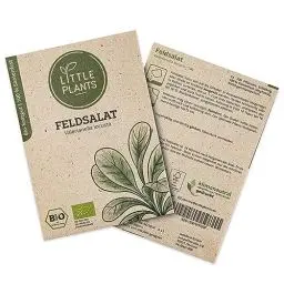 Produktbild: Little Plants BIO Feldsalat Samen, 300 Feldsalatsamen, hohe Keimrate, 100% Natürlich, BIO Samen Feldsalat Vit für deinen Gemüsegarten Gemüsebeet Hochbeet – BIO Salatsamen Gemüsesamen Nachhaltig