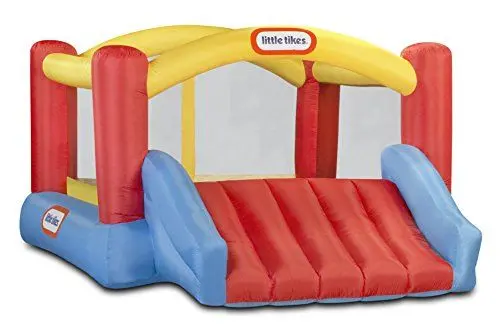 Produktbild: little tikes Tikes Jump 'n Slide Bouncer - Hüpfburg mit Sicherheitsnetz für den Außenbereich - Inklusive Tragetasche, Hochdruckgebläse und Flickmaterial - Für aktives Spielen - Für Kinder ab 3 Jahren